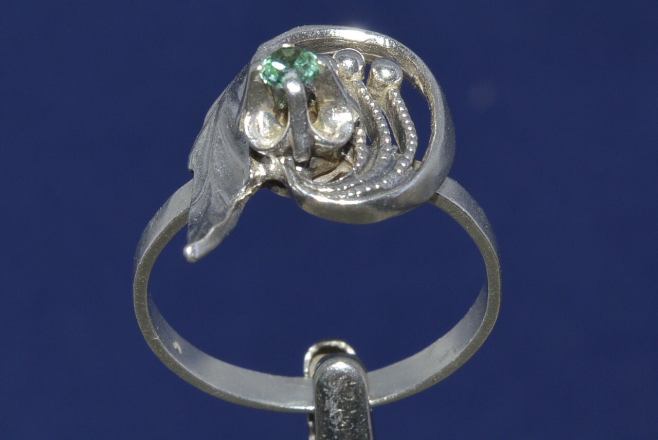 Bague Vintage En Argent Sterling 925 Avec Drapeau Américain émaillé - Taille 8.75, Occasion