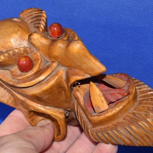 Halloween gift. Large wood devil head. Vintage souvenir devil. decor devil. Model devil. Mephistopheles. Vintage figure devil. Satan. Faun