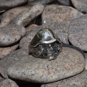 Men ring silver 925, Ring skull, Ring memento mori, Jewelry men Handmade Ring, ring for unisex, Ring Men Women. Men ring size 11, Ring BIKER