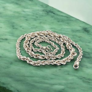 Gift silver jewelry chain, Necklace with beautiful weaving, Vintage silver, silver chain, Necklace 925, men chain vintage, silver of sale