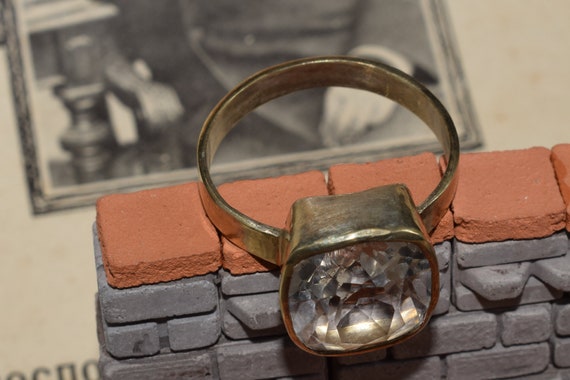 Vintage Art Deco style, Ukraine ring, silver 875,… - image 8
