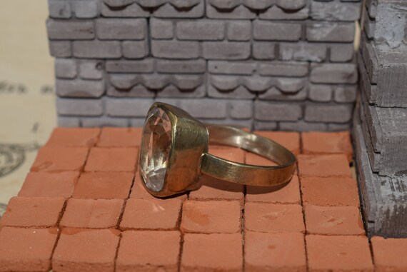 Vintage Art Deco style, Ukraine ring, silver 875,… - image 10