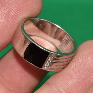 Anillo de plata 925 para hombre, talla 10, unisex, joyería exclusiva para hombre, anillo de plata para hombre, anillo para hombre y mujer. Joyería para hombre, anillo con piedra.