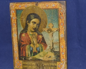 Antique Saint Icon: Original Orthodox Christian Art (Before 1917)