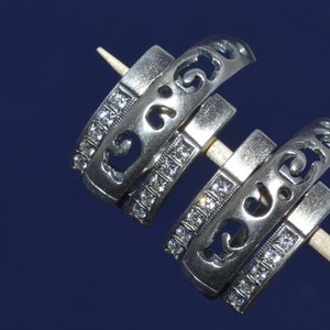 Ukraine Silver earrings, Vintage earrings, old jewelry Ukraine, earrings sterling Silver 925, Collectible jewelry, space earrings, silver