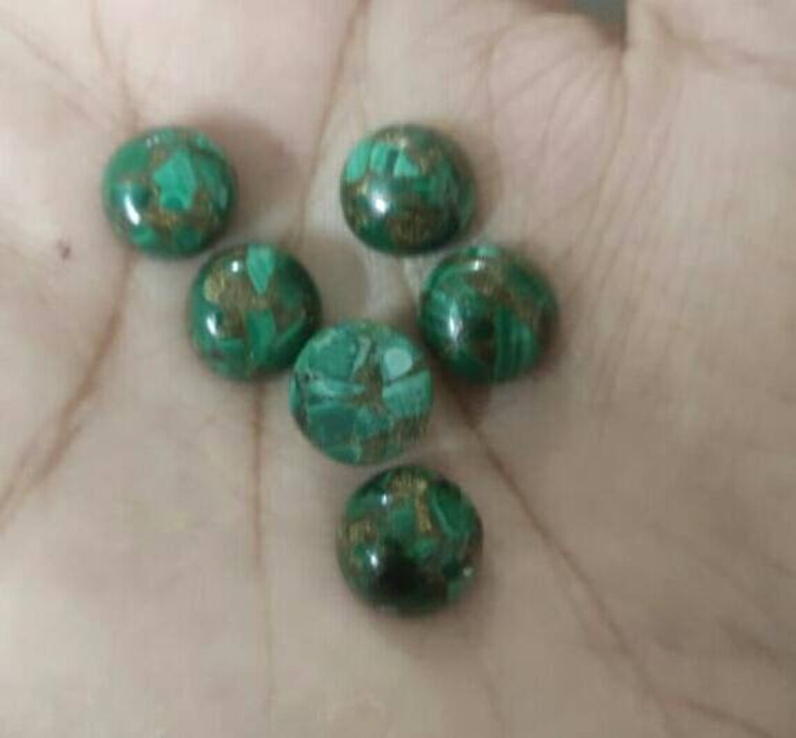 JOLIE PIERRE PRÉCIEUSE en vrac malachite verte 14,80 crt forme ovale... EUR 9,96 - FR