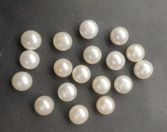 Freshwater Pearl Round 10–11mm(approx), Natural White Pearl for Jewelry Making