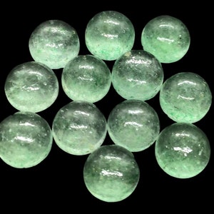 Cabochão redondo de quartzo morango verde com fundo plano, tamanho da pedra preciosa: 4, 5, 6, 7, 8, 9, 10, 11, 12, 13, 14, 15, 16, 17, 18, 19, 20, 21, 22, 23, 24, 25, 26, 27, 28, 29, 30 mm