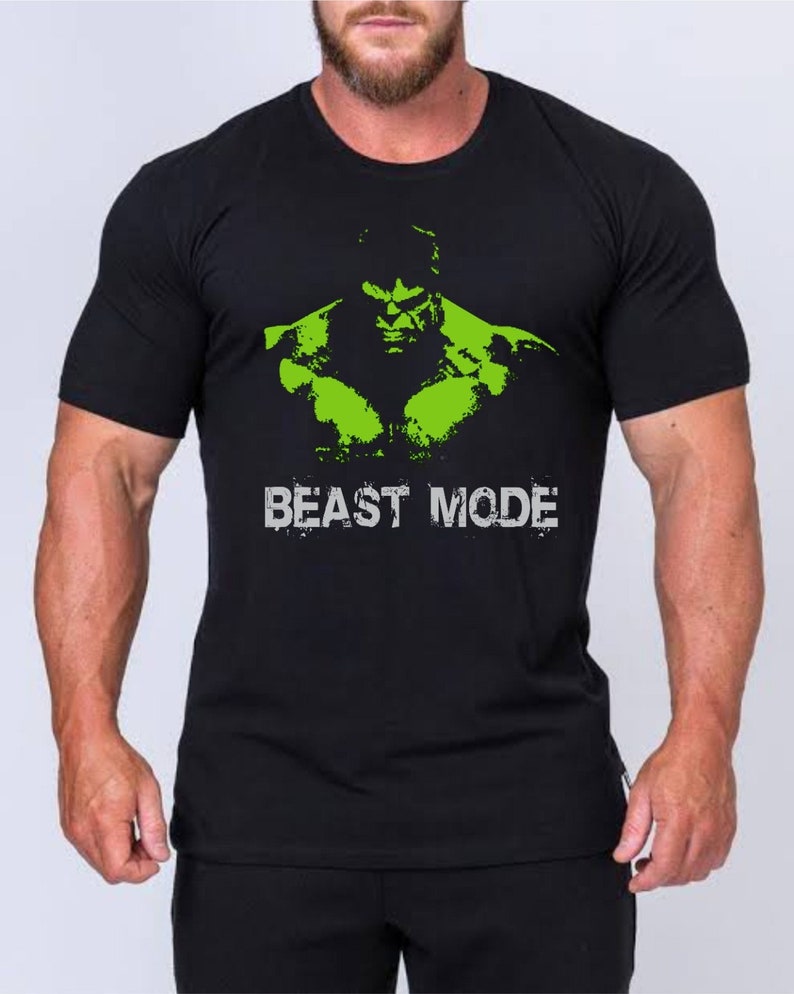 HULK Gym T shirt Casual Bodybuilding Wear Training Workout top Etsy