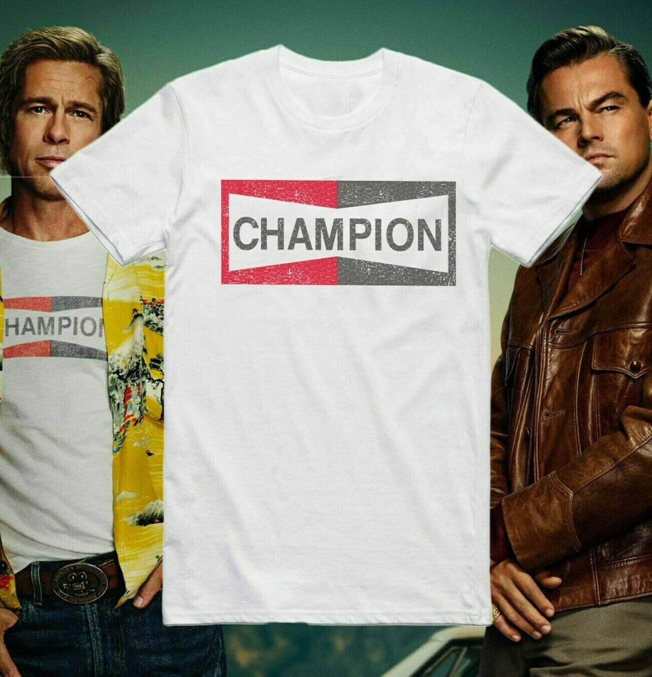 Champion T Shirt Once Upon A Time In Hollywood Brad Pitt Etsy