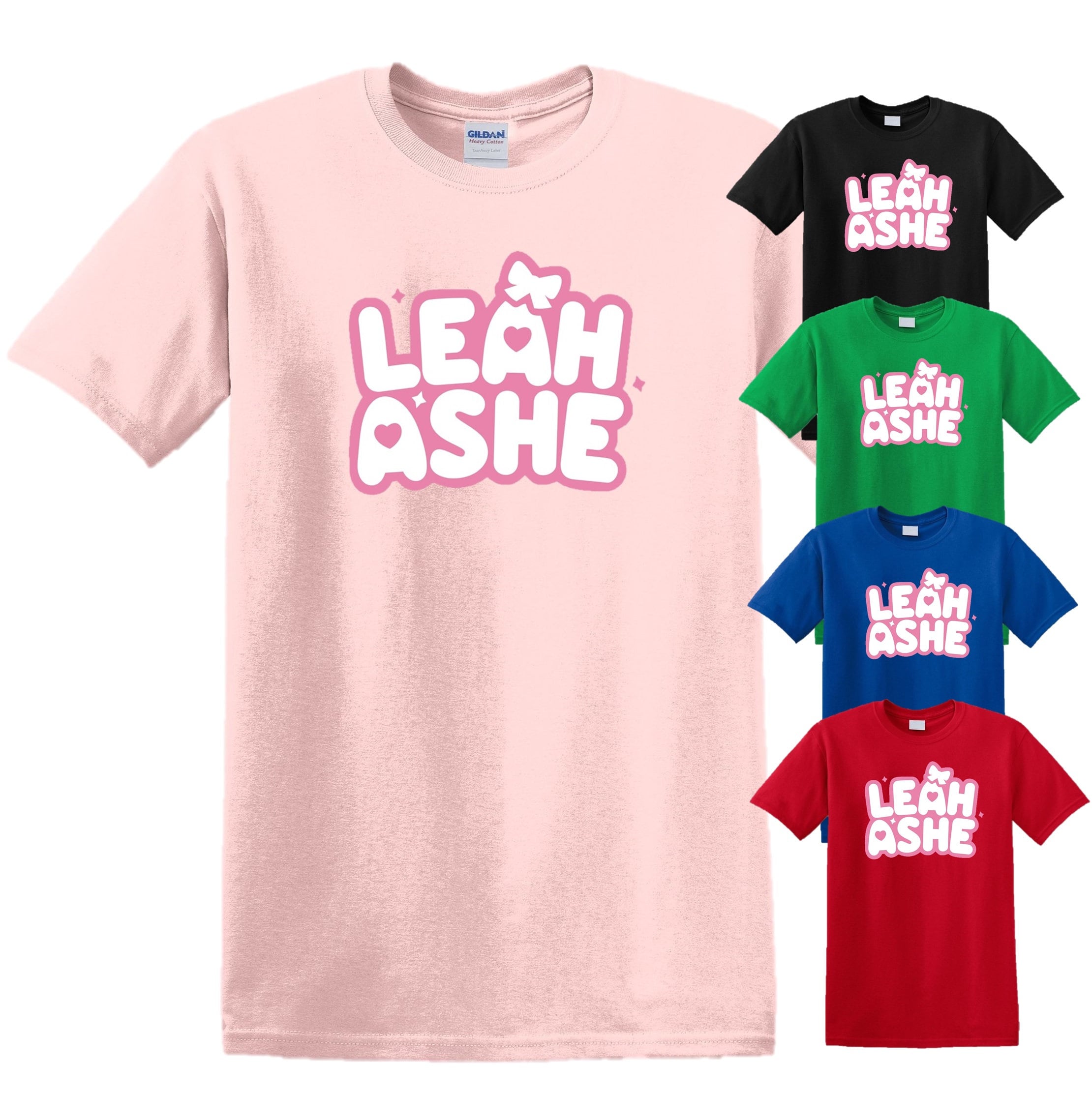 Leah Ashe T Shirt Top Kids Girls Roblox Gaming Gamer You Tuber Etsy - roblox studs shirt