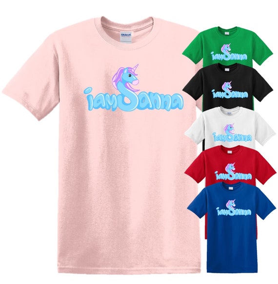 I Am Sanna T Shirt Top Kids Girls Roblox Gaming Gamer You Etsy - roblox gamer shirt