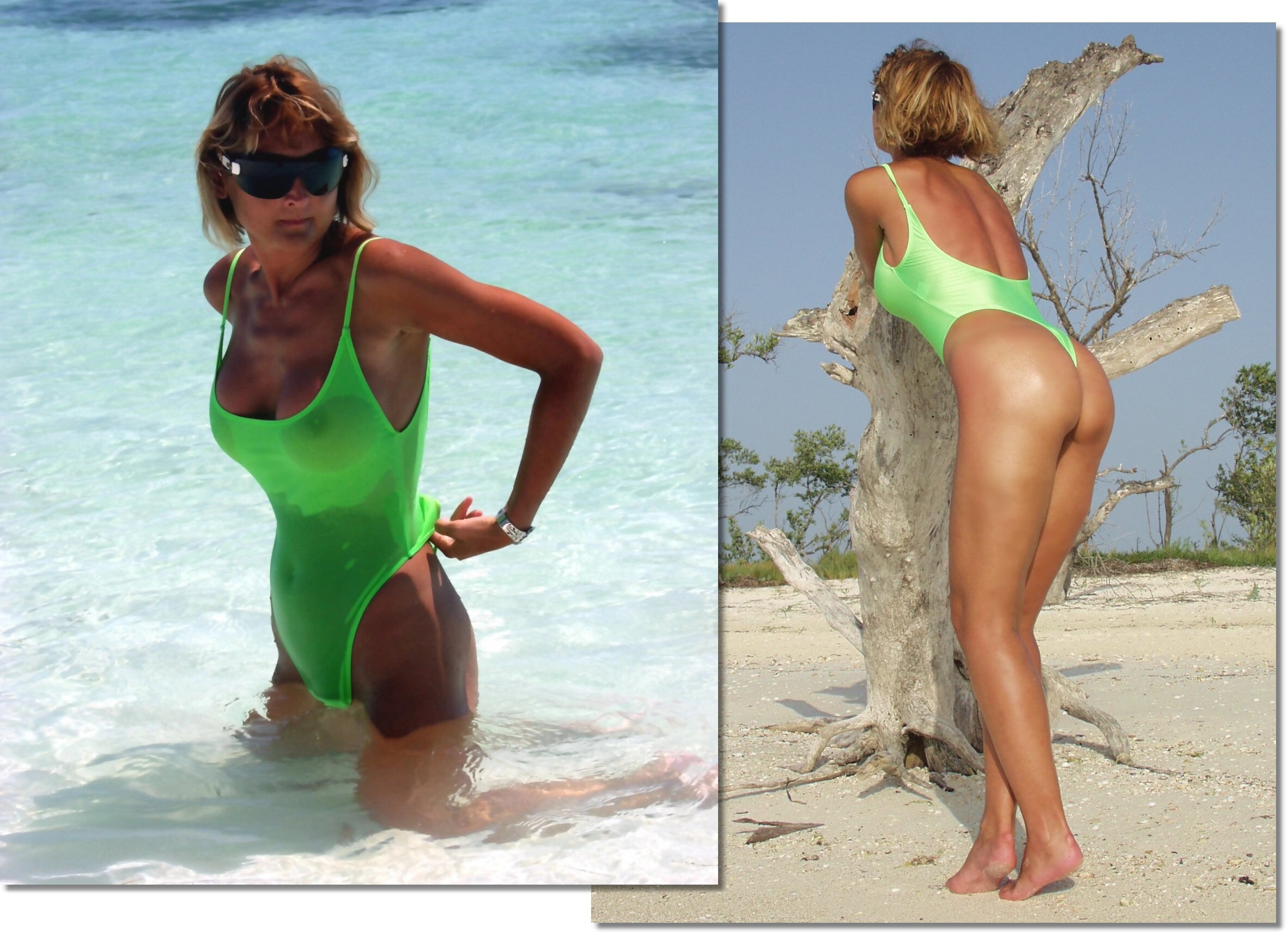 St Tropez Sexy Sheer One Piece Thong Swimsuit By Brigitewear Etsy UK