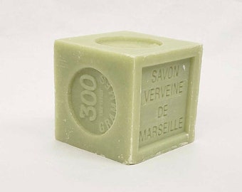 Savon De Marseille 300g LARGE cube, Marseille Soap, French Marseille Soap, Authentic Marseille Soap, Marseille Verbana Soap Scented Soap