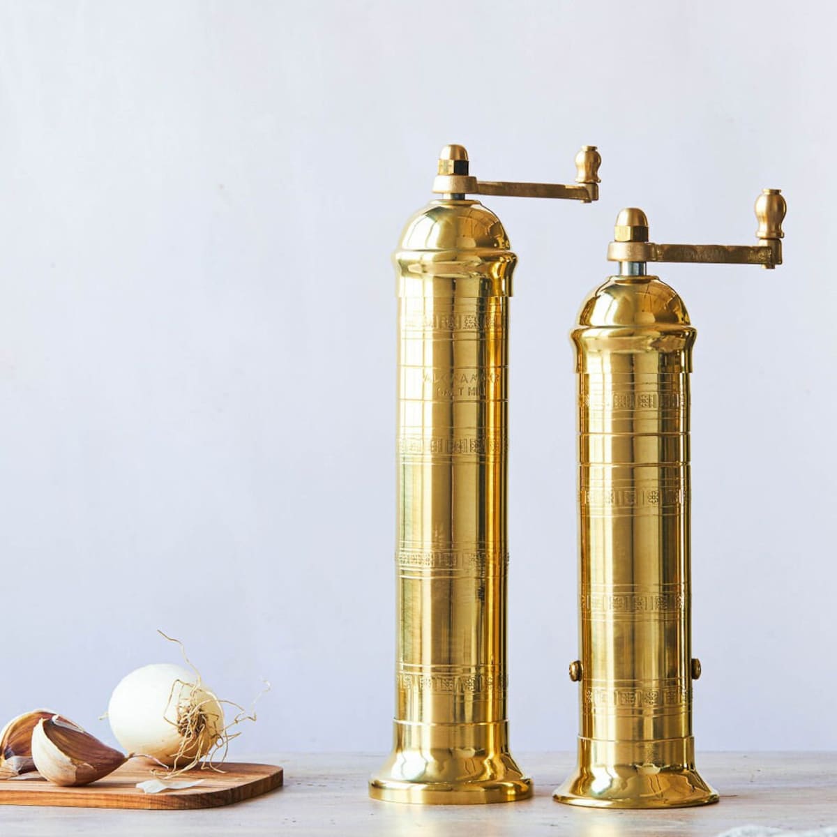 Brass Salt and Pepper Grinders, Brass Salt and Pepper Grinder Set, Brass Salt Mill 9 Pepper Mill 8 set of 2 - Etsy