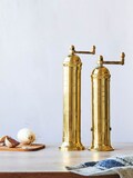 Brass Salt and Pepper Grinders, Brass Salt and Pepper Grinder set, Brass Salt Mill 9&quot; Pepper Mill 8&quot; (Set of 2)