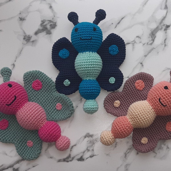 Crochet Butterfly Rattle Pattern