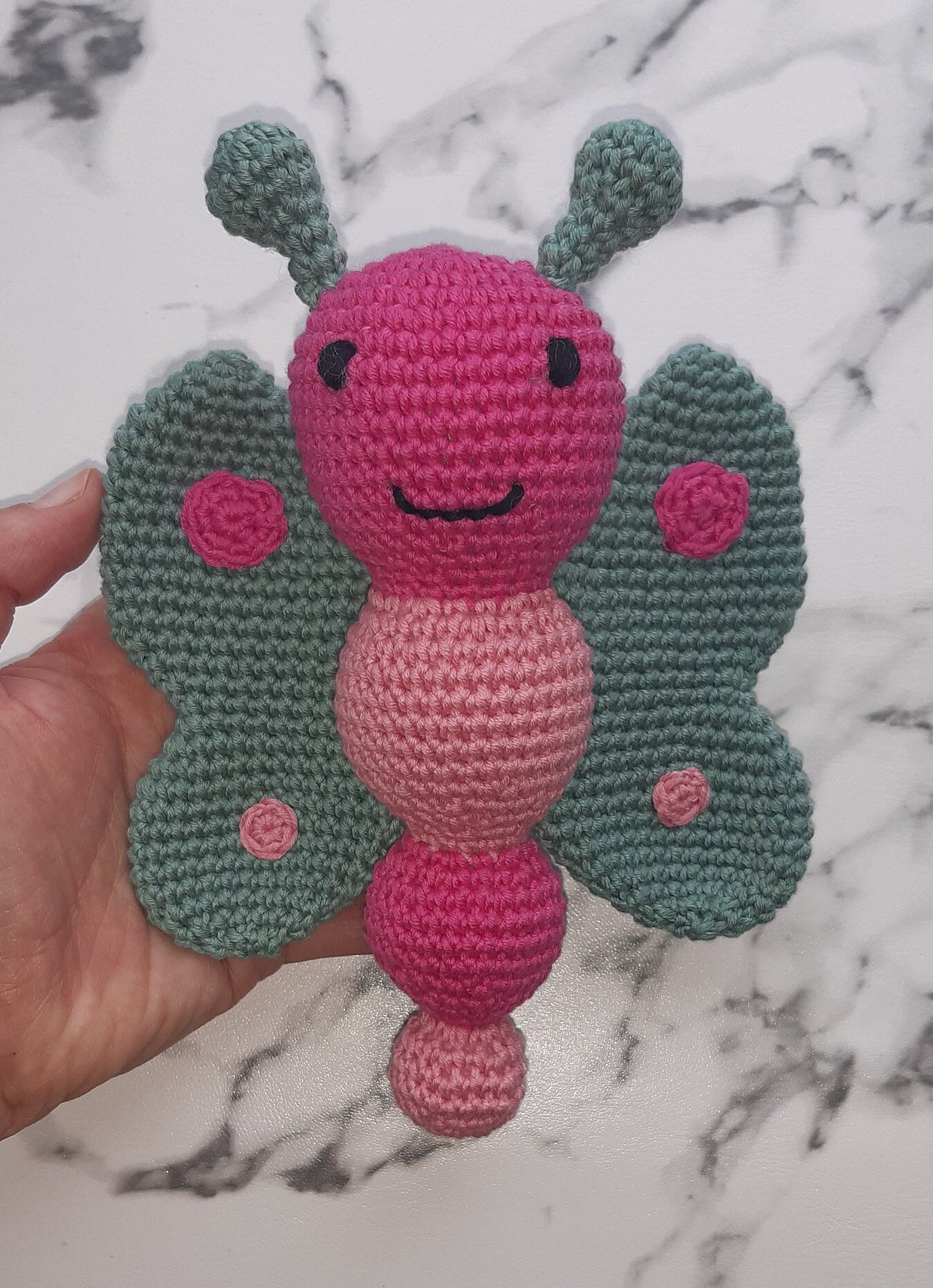 Crochet Butterfly Rattle Pattern - Etsy