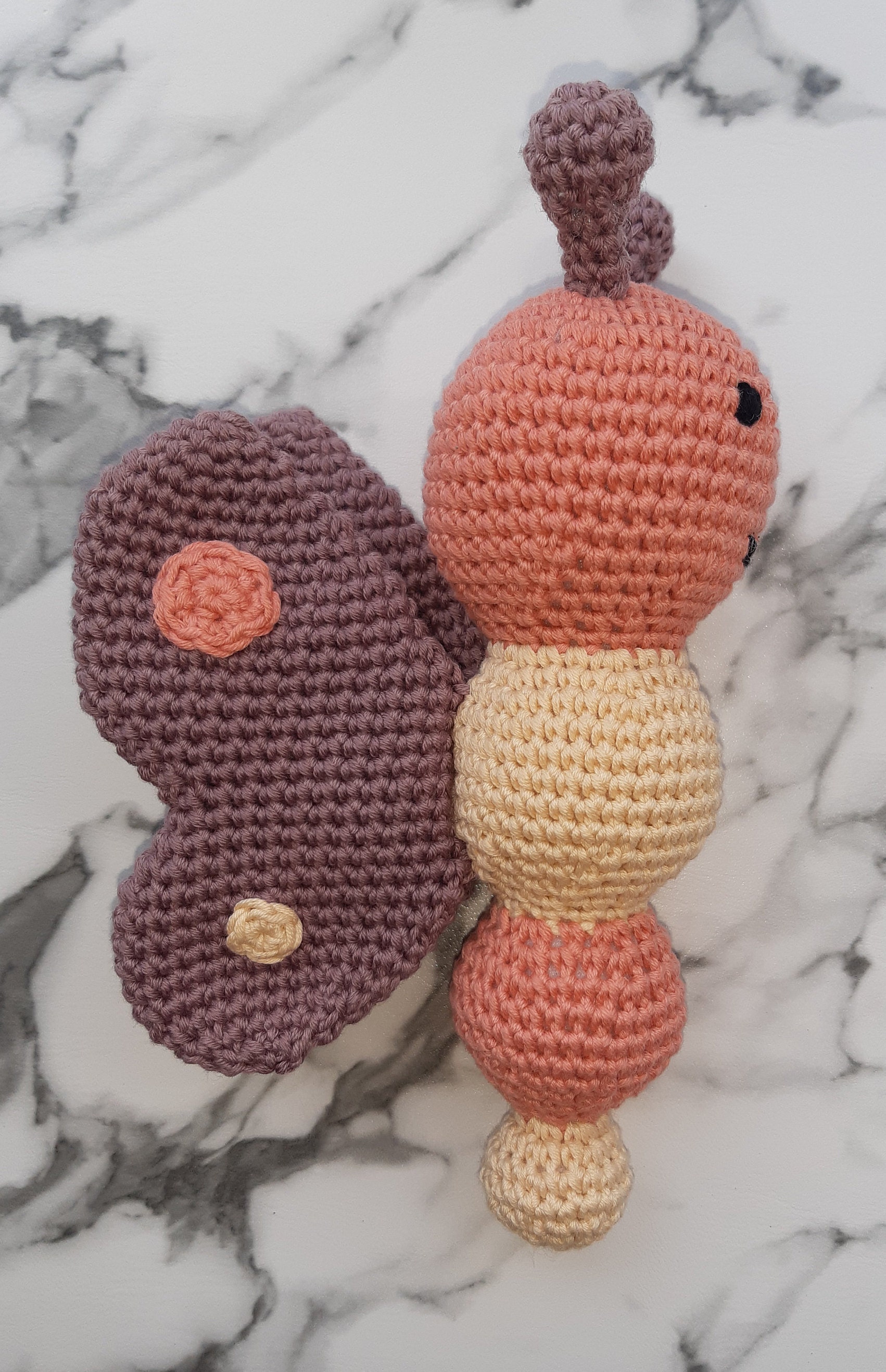 Crochet Butterfly Rattle Pattern - Etsy