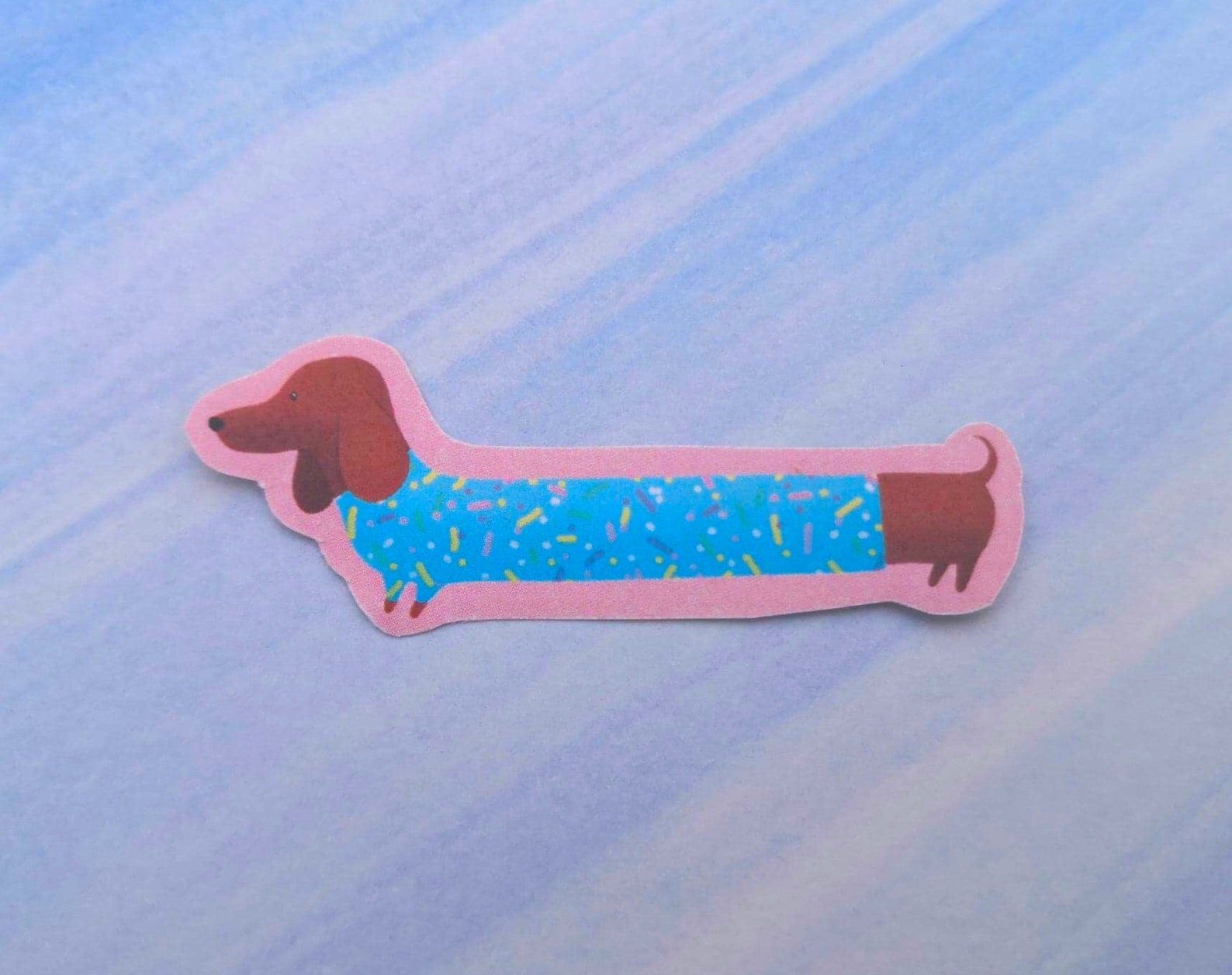 Sausage Dog Donut Sticker Food Animals Dogs Cute Etsy