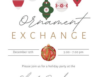 Ornament Exchange Party Invitation