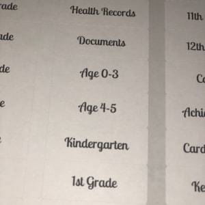 Sofortiger Download Meilenstein Hängende Datei Etiketten