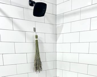 Buquê de Lavanda Seca para Chuveiro: Decoração Aromática Suspensa para Banheiro