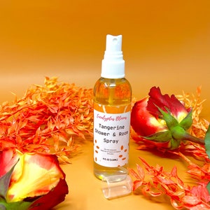 Citrus Room and Shower Spray | Tangerine Citrus Scented | Toilet Scent Spray | Orange Scented | Essential Oil Bathroom Spray