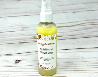 Apple Blossom Shower Spray | Summer Room Spray | Aromatic Spray For Shower | Odor Eliminator | Nontoxic Room Spray | Room and Pillow Spray