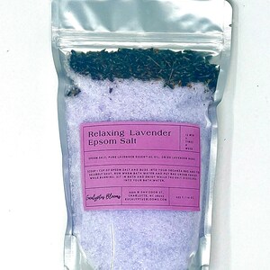 Lavender Epsom Salt Bath Soak: Muscle Relief with French Lavender image 3