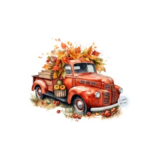Fall Truck PNG | Old Truck PNG | Fall Old Truck PNG | Fall Leaves Png | Shirt Png | Fall Sublimation | Fall Sublimation Png