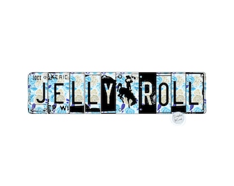 Jelly Roll PNG | Jelly Roll Concert Png | Country Music PNG | Country Music Teeshirt Design | Jelly Roll License Plate Png