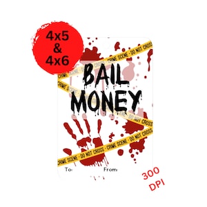 Bail Money PNG | Bail Money Card | Funny Money Card PNG | Money Card | Birthday Money Card Png