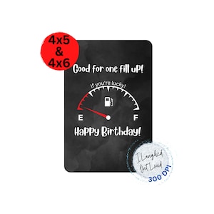 Gut für eine Fill Up PNG | Gut für einen Fill Up Geburtstag PNG | Geburtstag Geldkarte PNG | Geburtstagskarte | Lustige Geldkarte Png | Geldkarte