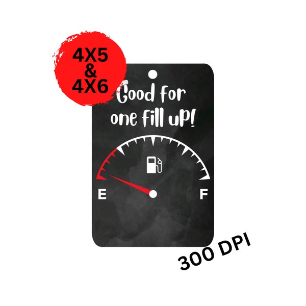 Good for one Fill Up PNG | Gas Gift PNG | Money Card Png  Funny Christmas Money Card PNG | Money Card Gift Png