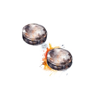 Hockey Puck PNG | Aquarell Hockey Puck PNG | Eishockey PNG | Hockey Saison Png | Sport Png | Herbst Sport Png |