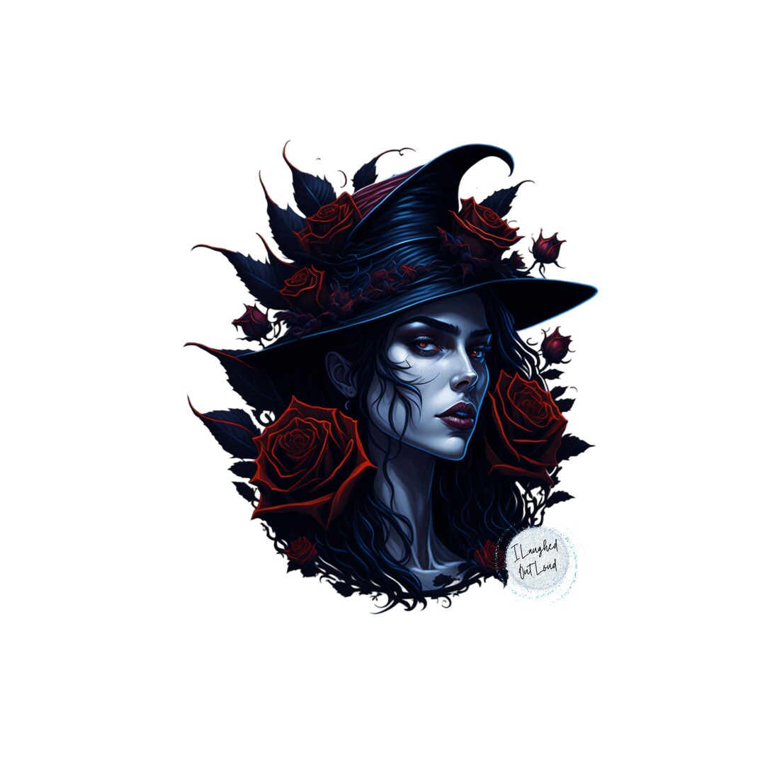 Witch PNG | Wicked Witch PNG | Witch With Roses PNG | Witch & Roses Png ...