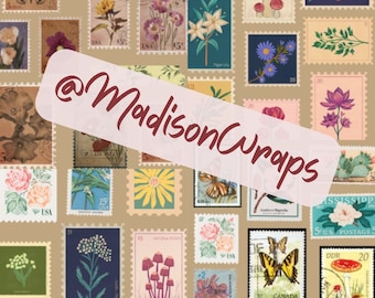 Vintage Flower / Butterfly / Nature Themed Stamp Junk Journal Digital Download Printables