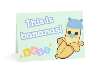 This is Bananas Baby ! Digital Greeting / Announcement Card