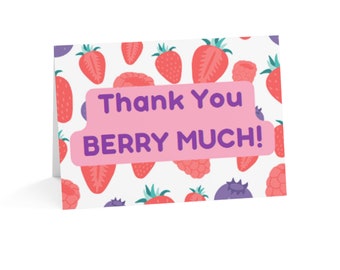 Digital Thank You Berry Much Card