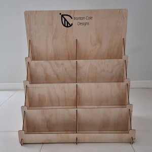 Wooden stand for cards and products