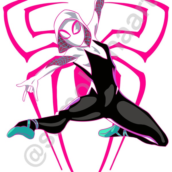 Marvel’s Spider-Man: Into the Spiderverse inspired Spider Gwen digital download