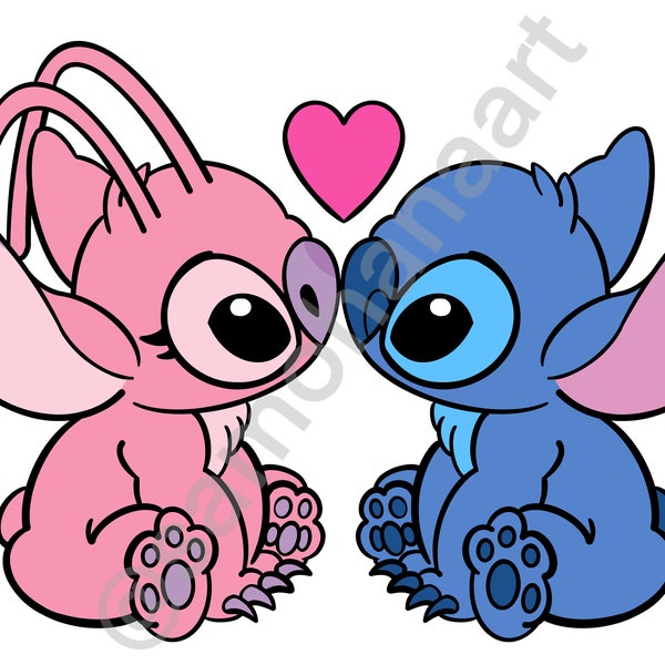 Stitch & Angel | Lilo and Stitch | by Sam Ohana | DIGITAL DOWNLOAD