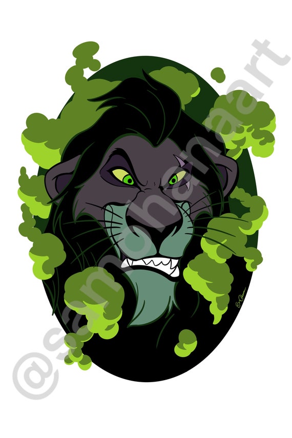 Scar Be Prepared the Lion King Inspired Large Poster by - Etsy