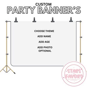 Custom Designed Event Birthday Photo backdrop, Photo step and repeat, Custom backdrop, Birthday banner,photo booth, Party Banner