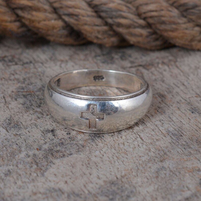 Engraved ring,Bohemian ring,Yoga jewelry,Signet ring,Cross ring,Handmade ring,Sterling silver ring,Signet ring,Christmas ring,Statement ring