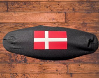 Denmark Flag Curling Broom Cover – Patriotic Curling Club Gift