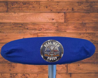Real Men/Women Sweep Curling Broom Cover ~ Curling Club