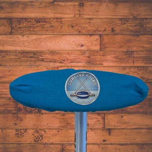 Curling Broom Cover: "Curling Rocks" Design, Various Colors