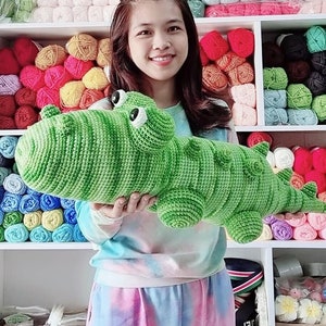 DIY Crochet Pattern for Realistic Nile Crocodile - Amigurumi Tutorial for Stuffed Reptile Toy, Crochet Nile Crocodile, Crocodile Pattern